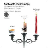 Silver 5-Arm Candelabra