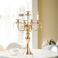 Gold 5-Arm Candelabra (Set of 4)