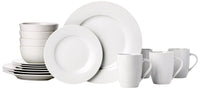 White Porcelain Dinnerware (Set of 16)