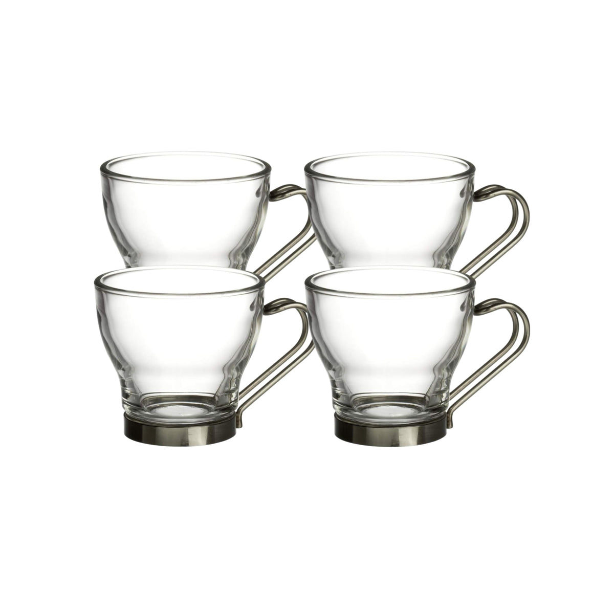 Espresso Cups With Steel Handles (Set of 4)