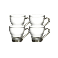 Espresso Cups With Steel Handles (Set of 4)