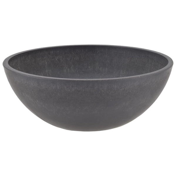 Charcoal Low Bowl Planter