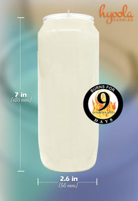 White Prayer Candles (Set of 3)