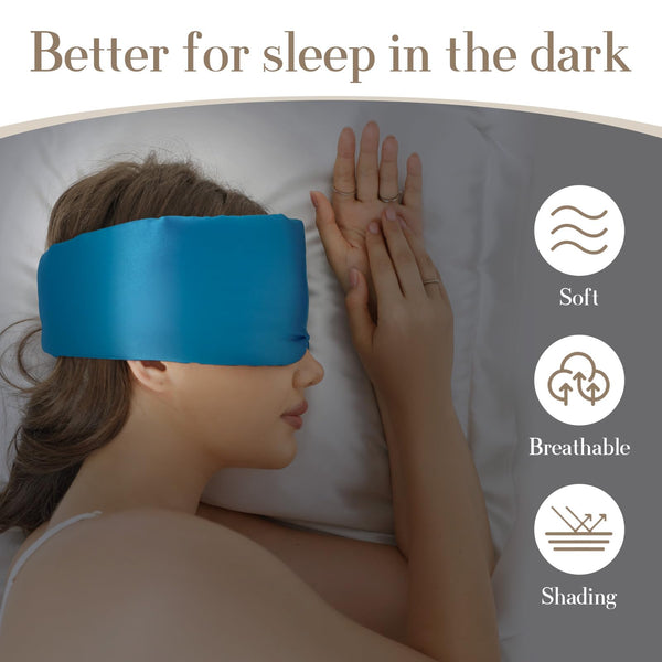 Blue Silk Sleep Mask