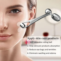 Steel Gua Sha & Face Roller Set