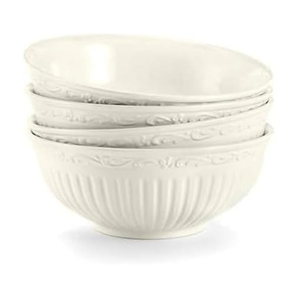 White Fruit Bowls (Set of 4)