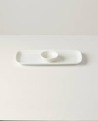 White Tray & Bowl Set