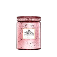 Sparkling Rose Candle Jar