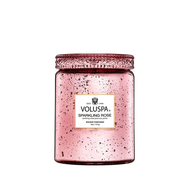 Sparkling Rose Candle Jar