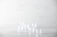 Clear Glass Espresso Cups (Set of 6)