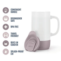 Mauvewood Ceramic Travel Mug