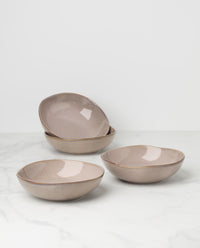 Clay Stoneware Pasta Bowls (Set of 4)