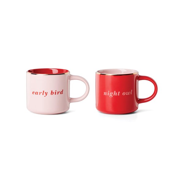 Pink Ceramic Mugs (Set of 2)