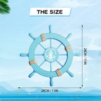 Ship Wheel & Anchor Decor (Set of 2)