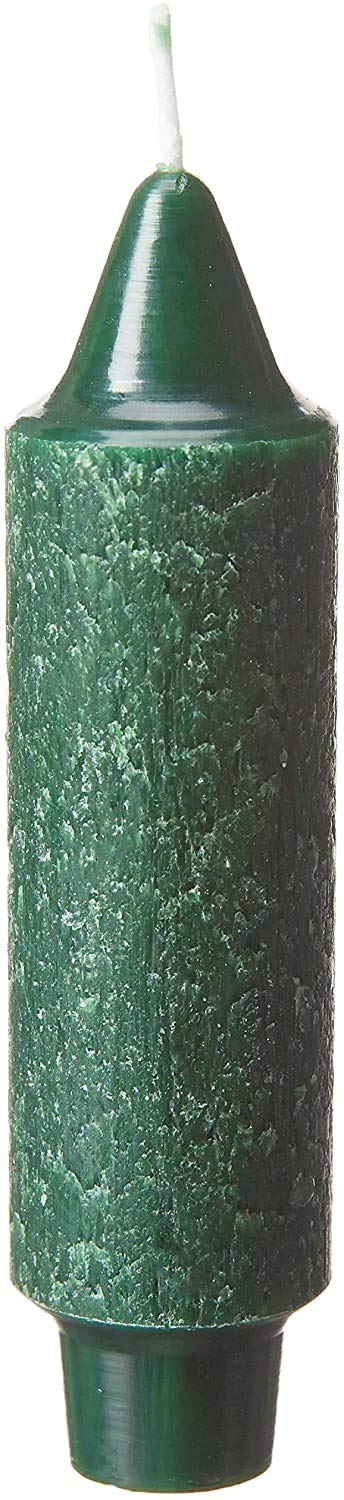 Dark Green Beeswax Dinner Candles (Set of 8)