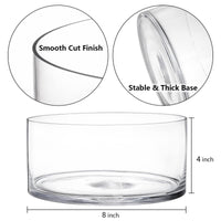 Clear Glass Candle Cylinder