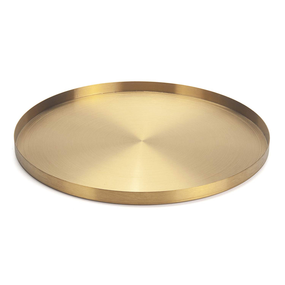Gold Steel Candle Plate