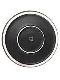Black Fluted Ceramic Planter