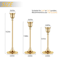 Gold Brass Candlestick Holder