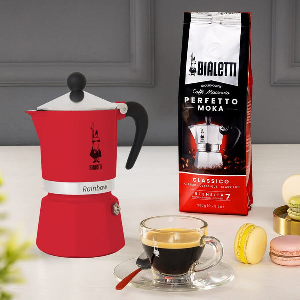 Red Stovetop Espresso Maker