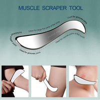 Black Steel Muscle Scraper Set