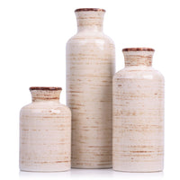 Beige Ceramic Flower Vase