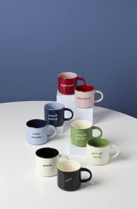 Pink Ceramic Mugs (Set of 2)