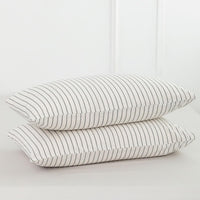 Striped Cotton Pillowcases (Set of 2)