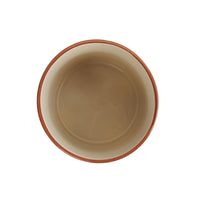 Rust Footed Stoneware Planter