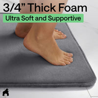 Graphite Memory Foam Bath Rug