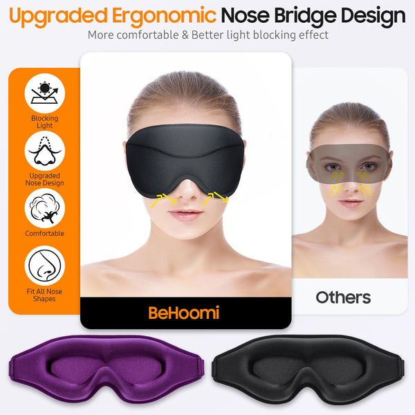 3D Ergonomic Sleep Mask (Set of 2)