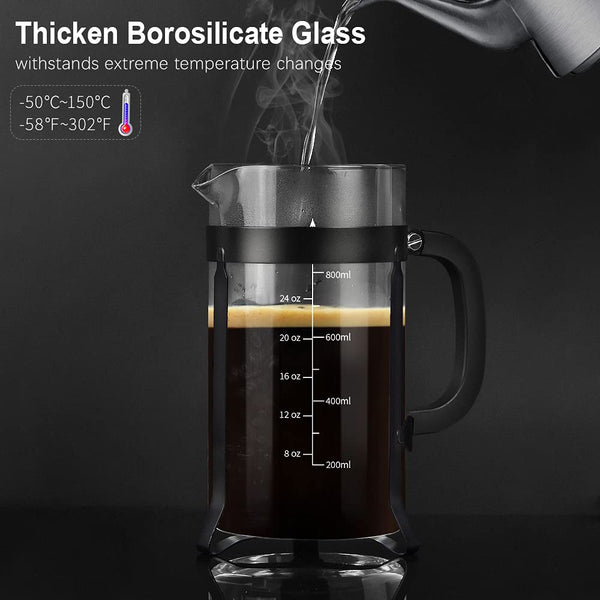 Black Steel French Press