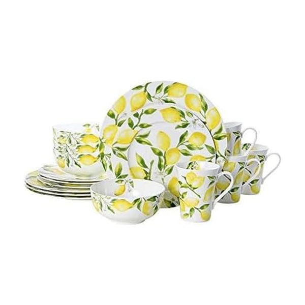 Lemon Bone China Dinnerware (Set of 16)