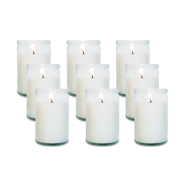 White Jar Candles (Set of 9)