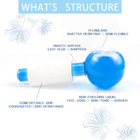 Blue Facial Ice Globes (Set of 2)