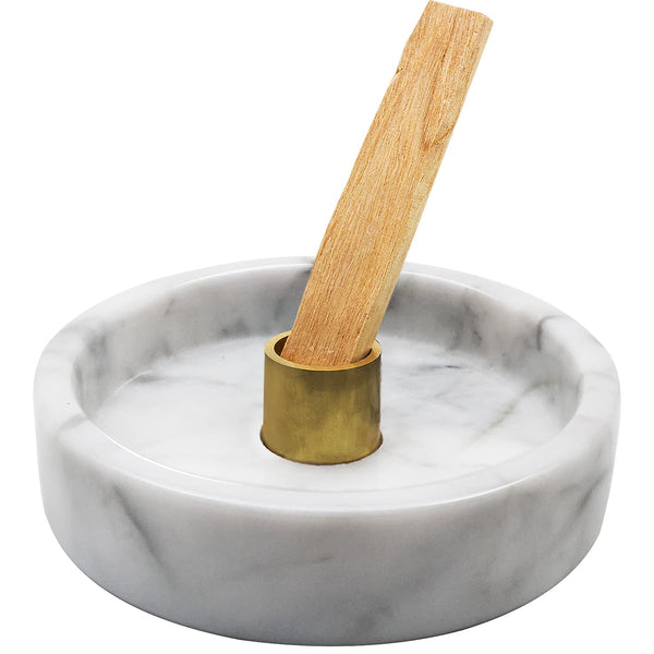 White Marble Palo Santo Holder
