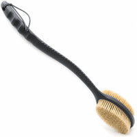 Gray Long-Handle Body Brush