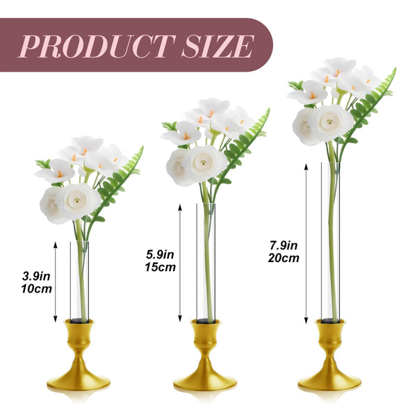 Glass Taper Candle Holders (Set of 6)