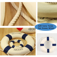 Navy Lifebuoy Wall Decor