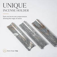 Gray Marble Incense Holder
