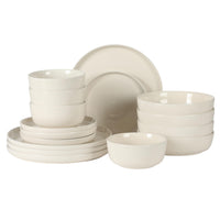 Linen White Dinnerware Set (Set of 16)