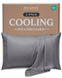 Dark Gray Cooling Pillowcases (Set of 2)