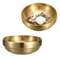 Gold Decorative Key Bowls (Set of 2)