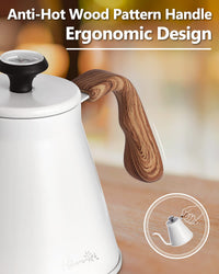 White Gooseneck Kettle