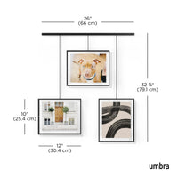 Black Gallery Frames (Set of 3)