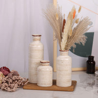 Beige Ceramic Flower Vase