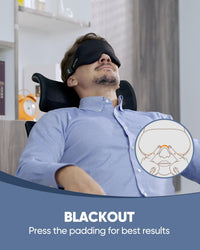 Black Light-Blocking Sleep Mask