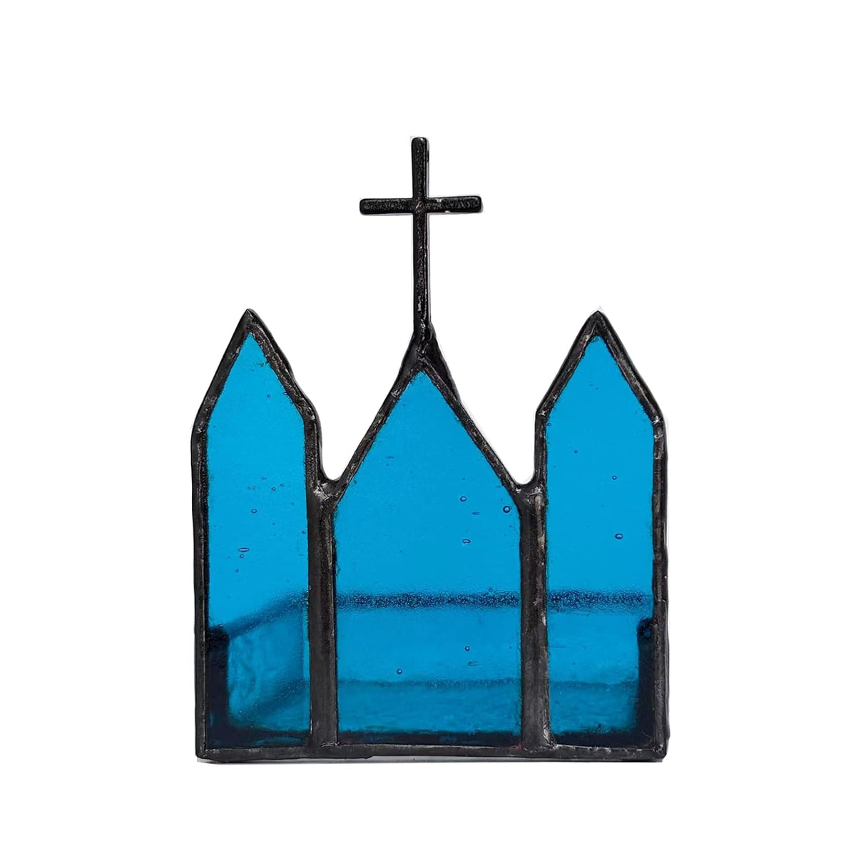 Stained Glass Church Candle Holder