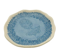 Blue Pottery Hearts Bowl