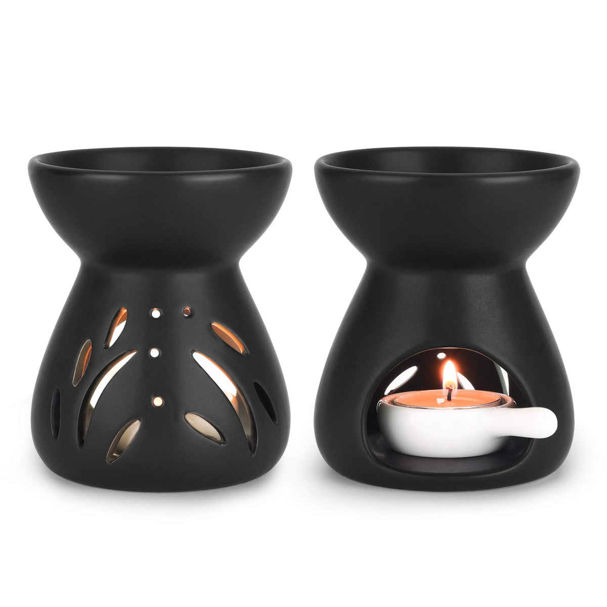 Black Ceramic Wax Warmer (Set of 2)